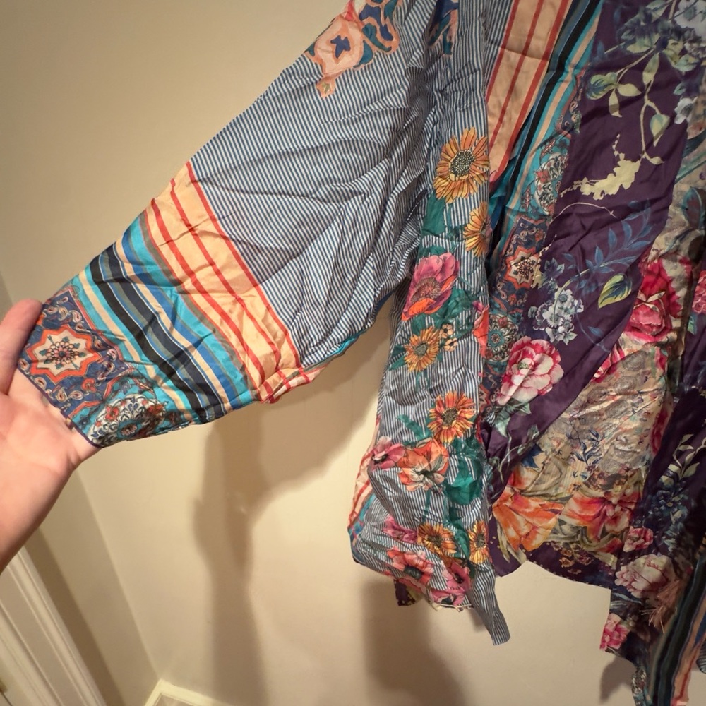 NWT Johnny Was Sz 2X Weller Topiary Hunter Kimono Reversible - Picture 13 of 16